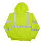 Mens Yellow Carhartt Hi Vis Reflective Safety Jacket Full Zip Jumper