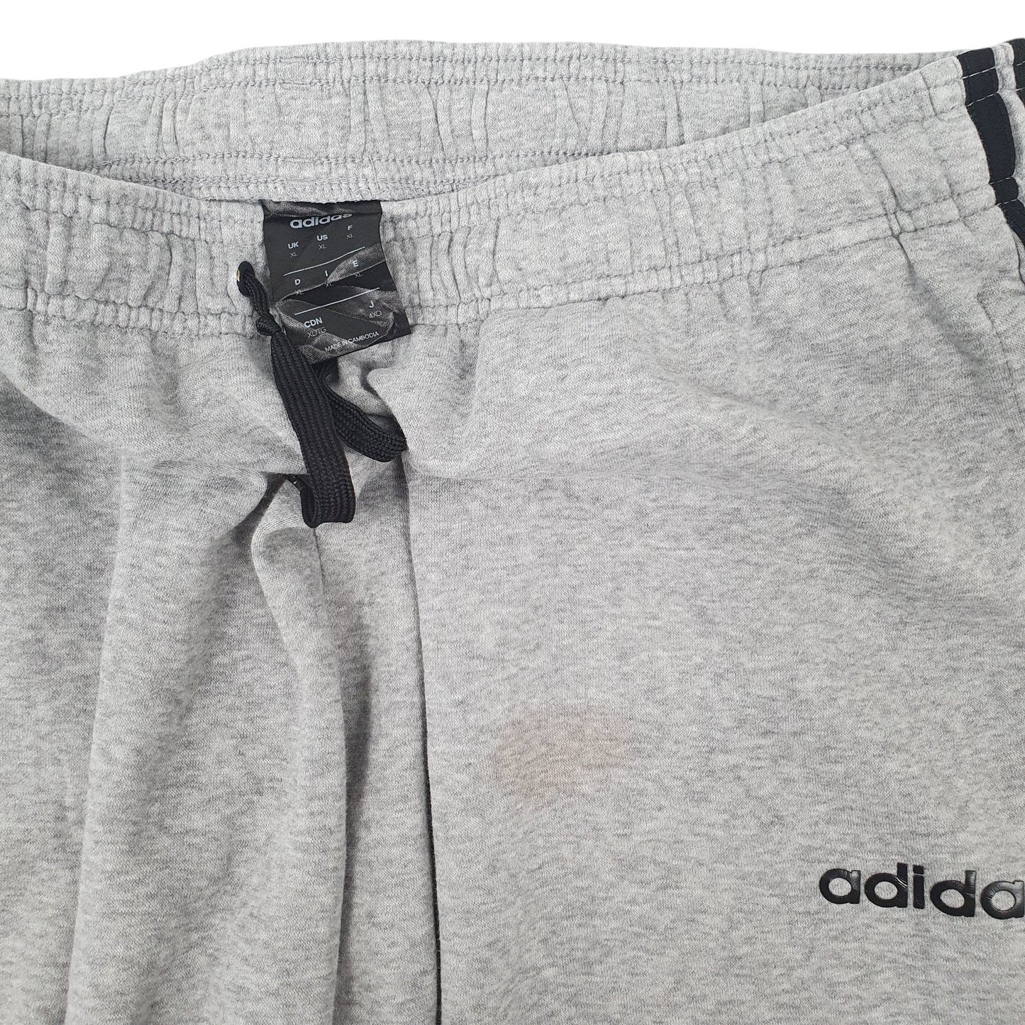 Mens Grey Adidas Tracksuit Bottoms Jogger Trousers