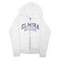 Womens Grey Champion Hoodie Elmira College USA Reverse Weave Full Zip Jumper