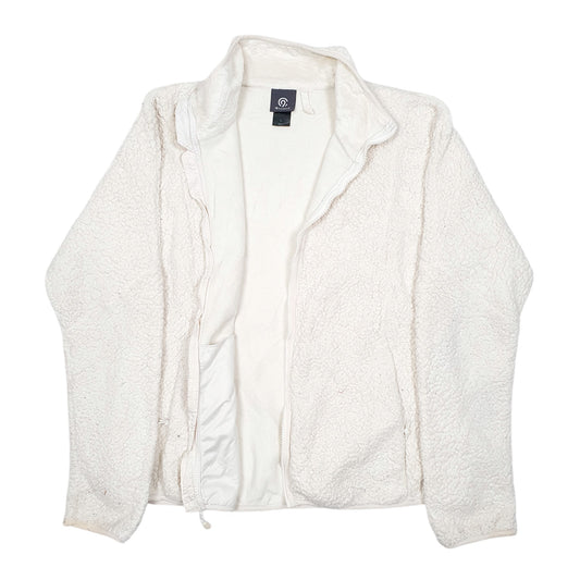 Womens Cream Champion  Full Zip Jumper
