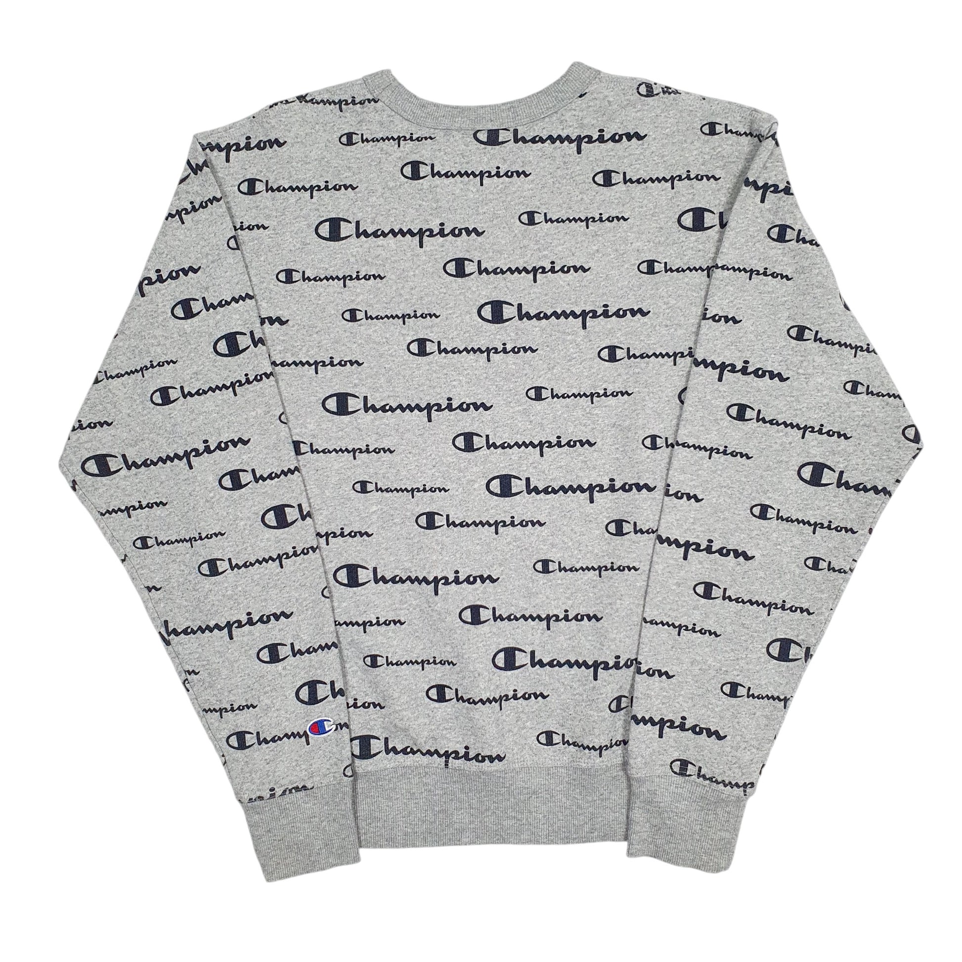 Mens Grey Champion  Crewneck Jumper