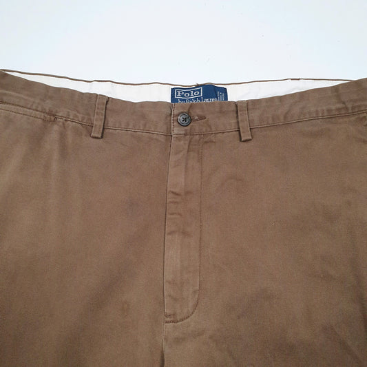 Mens Brown Polo Ralph Lauren Vintage 90s Chino Trousers