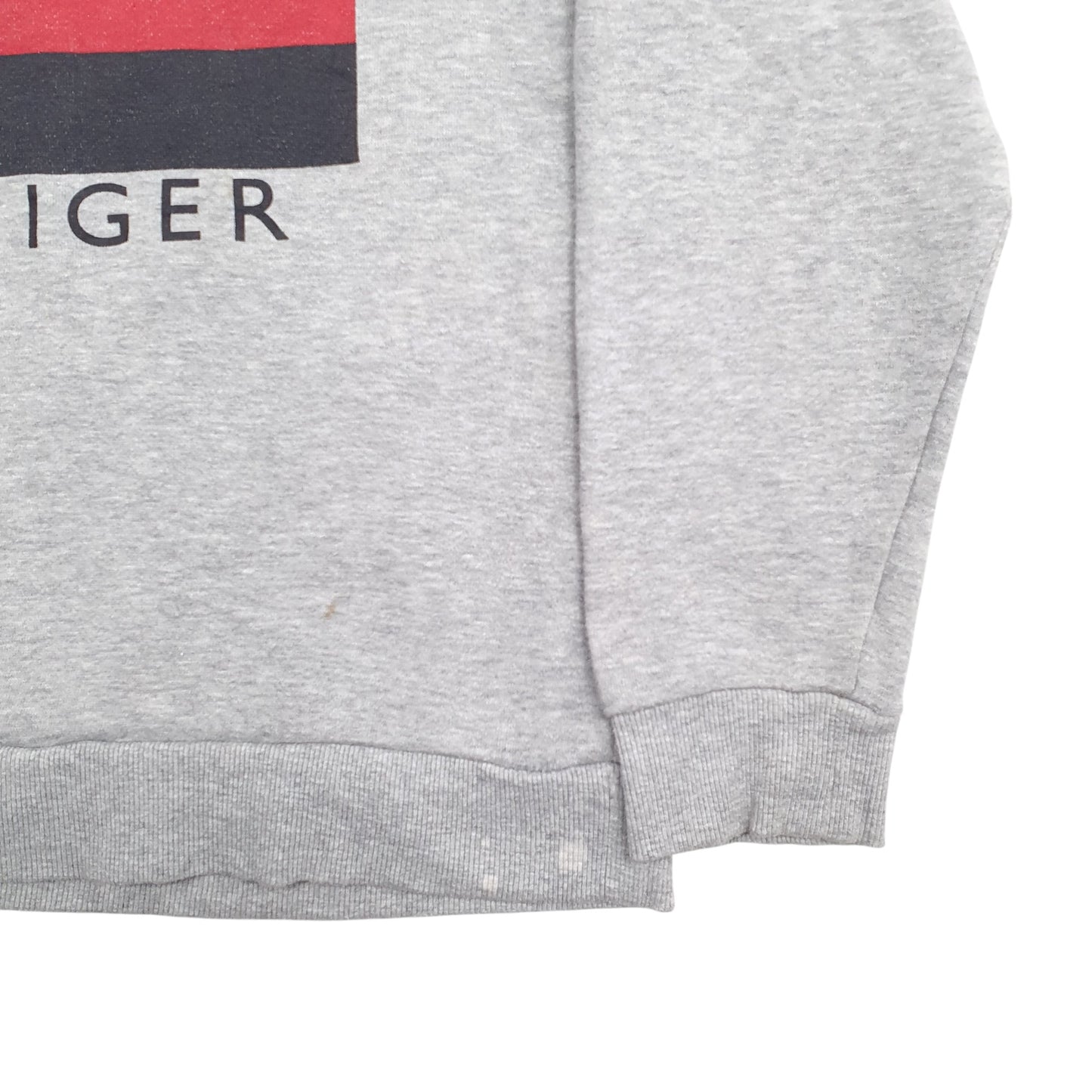Womens Grey Tommy Hilfiger Spellout Crewneck Jumper