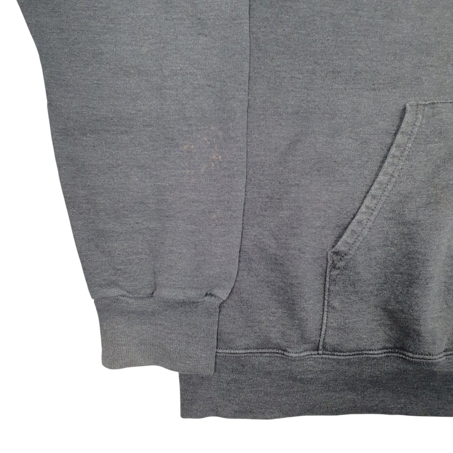 Mens Grey Champion College Spellout Hoodie Jumper