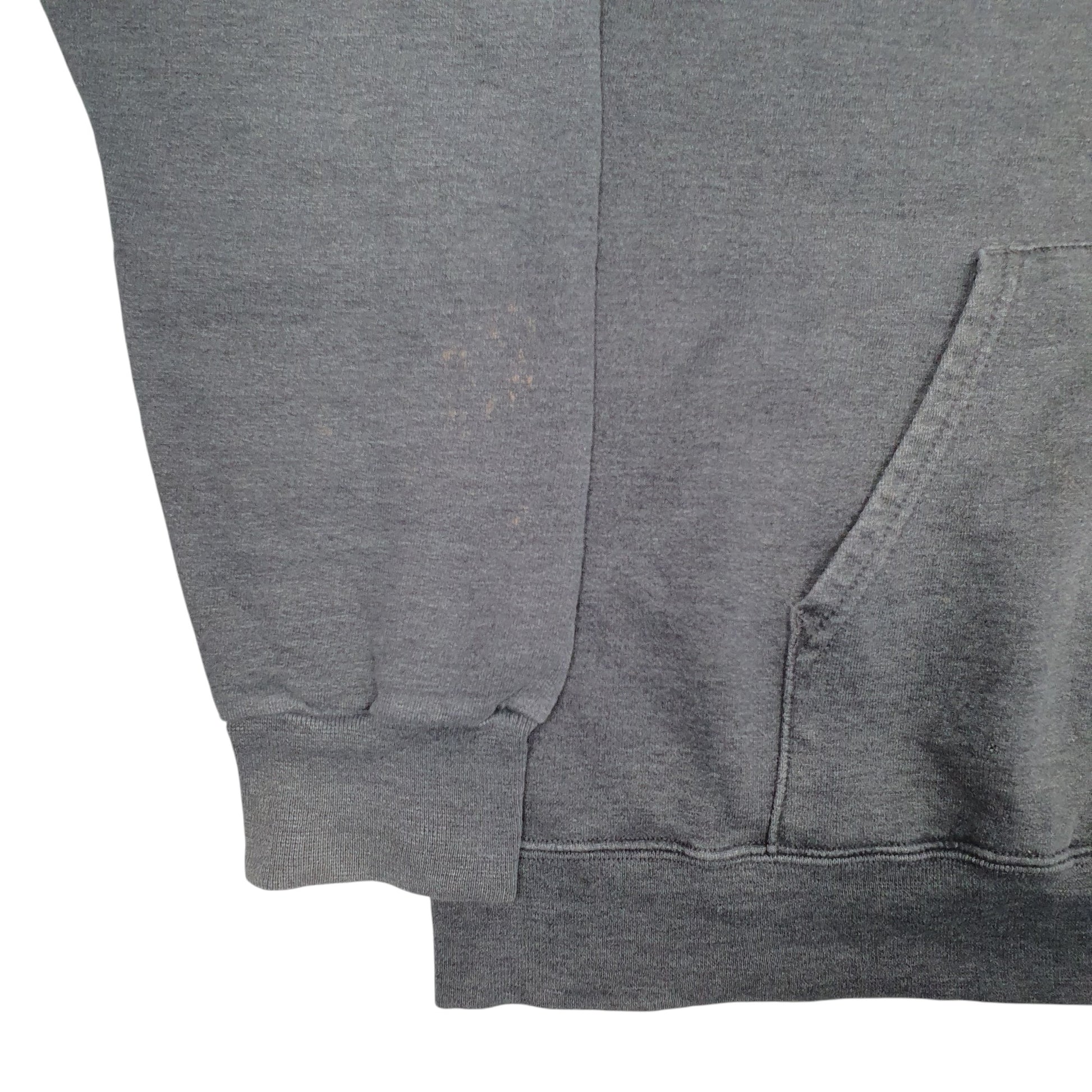 Mens Grey Champion College Spellout Hoodie Jumper