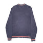 Mens Navy Nautica Knit Full Zip Jumper