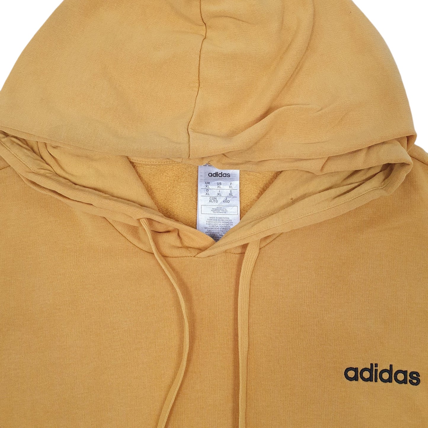 Mens Yellow Adidas  Hoodie Jumper