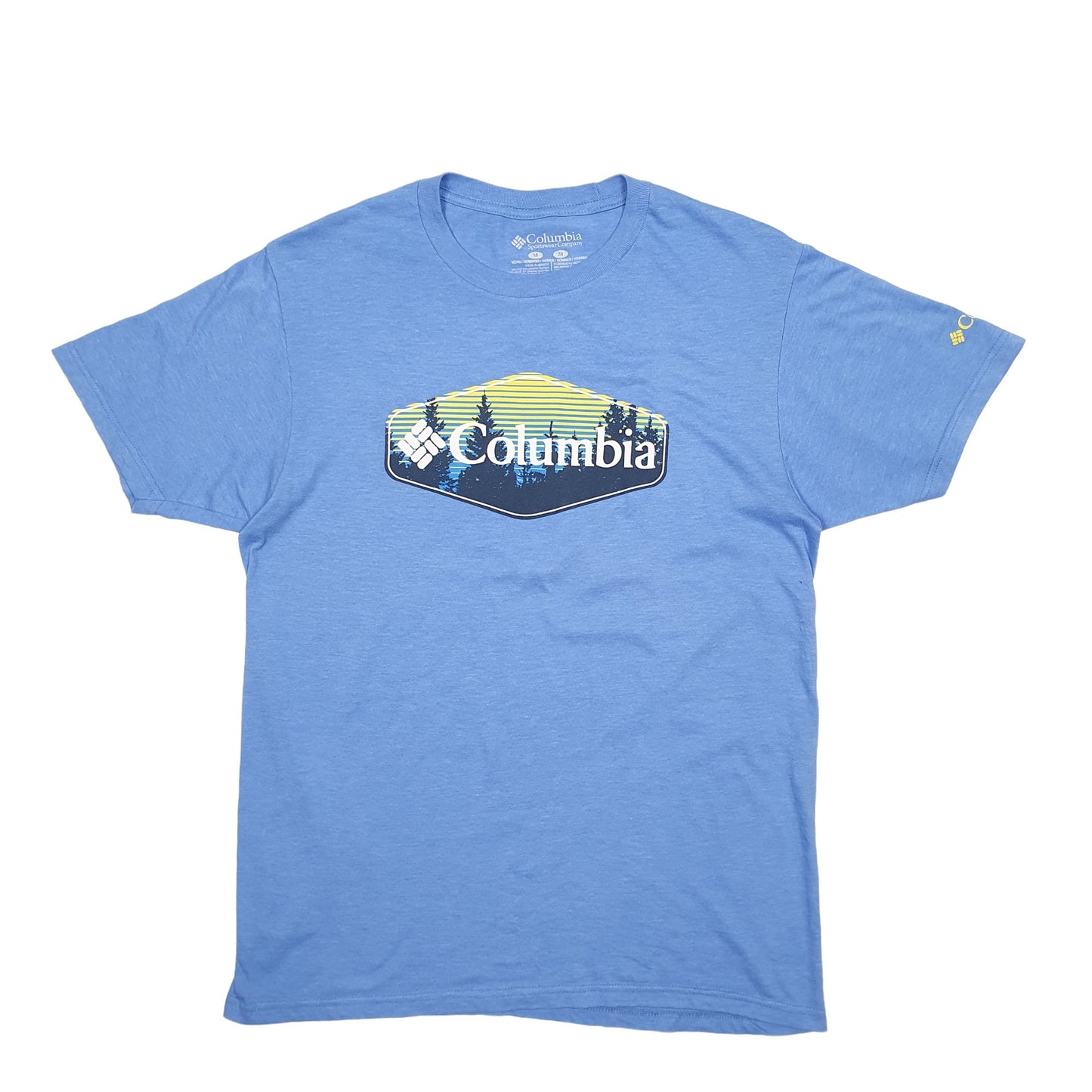 Mens Blue Columbia Sportswear  Short Sleeve T Shirt