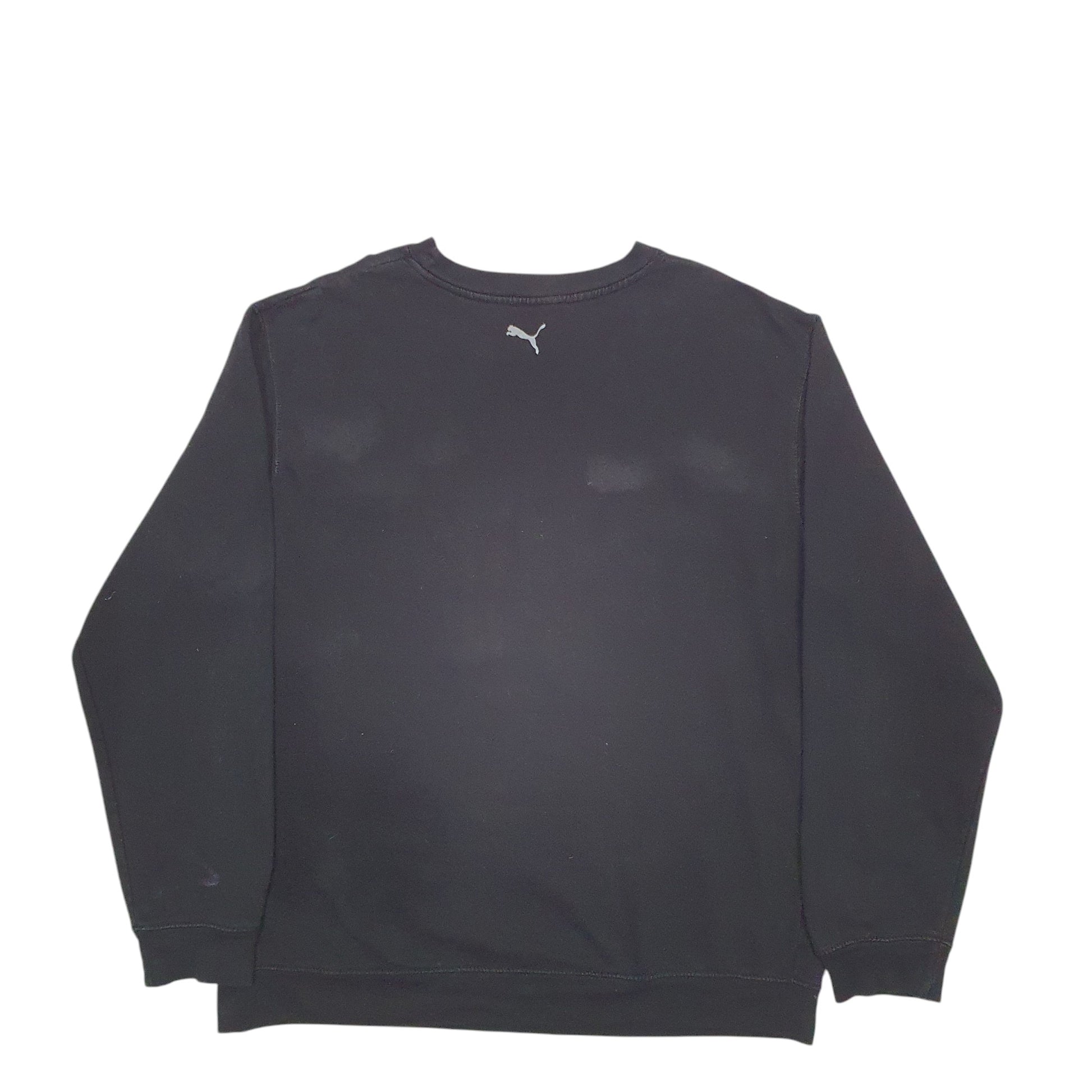 Mens Black Puma Cat Crewneck Jumper