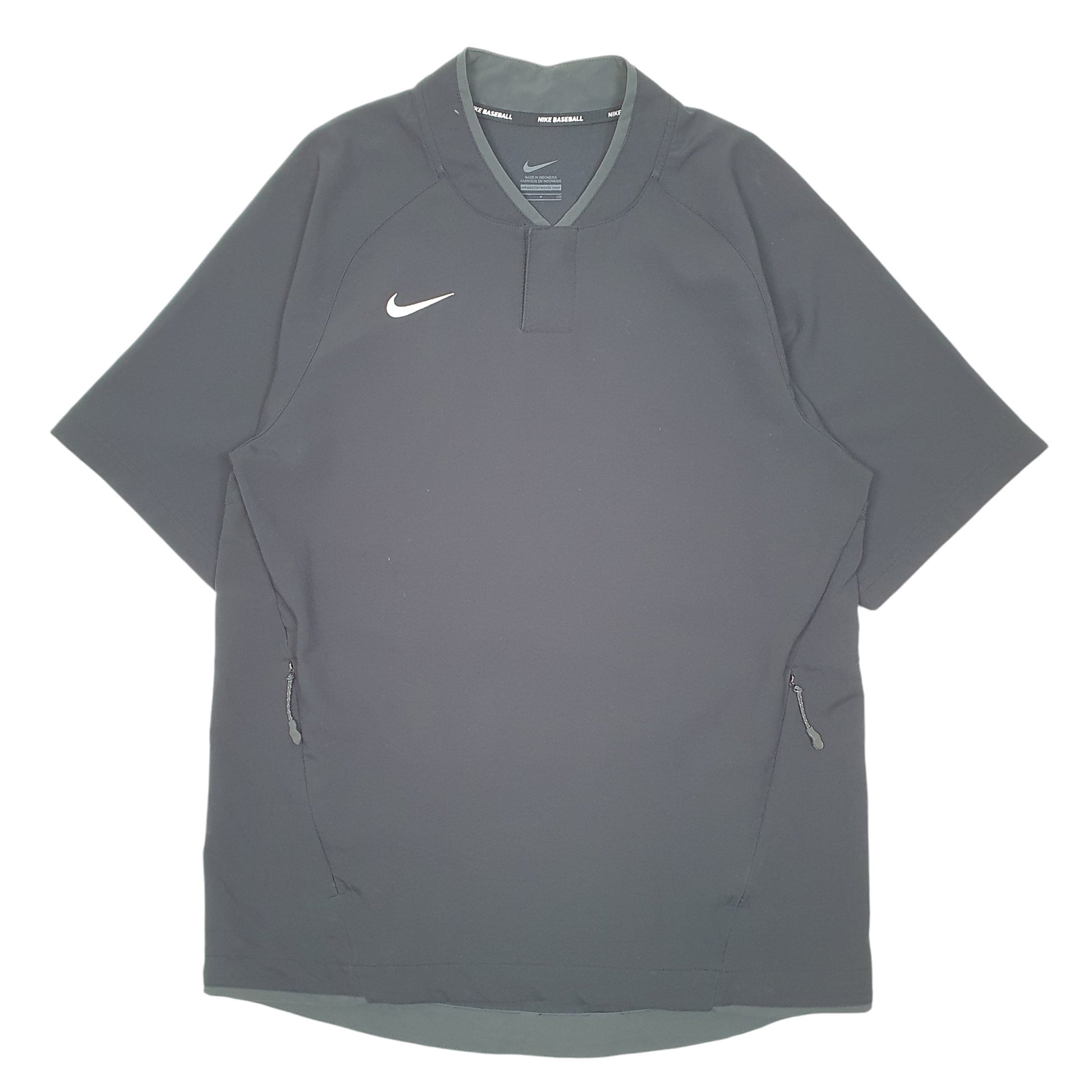 Mens Black Nike Baseball Active Short Sleeve T Shirt