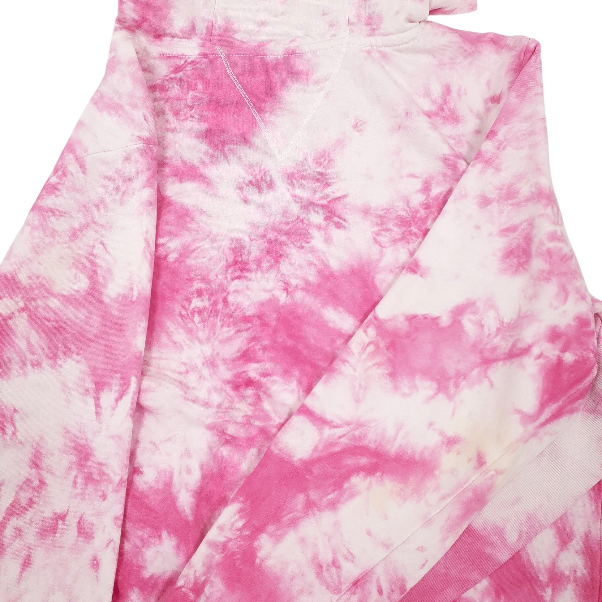 Womens Pink Tommy Hilfiger Sport Tie Dye Hoodie Jumper