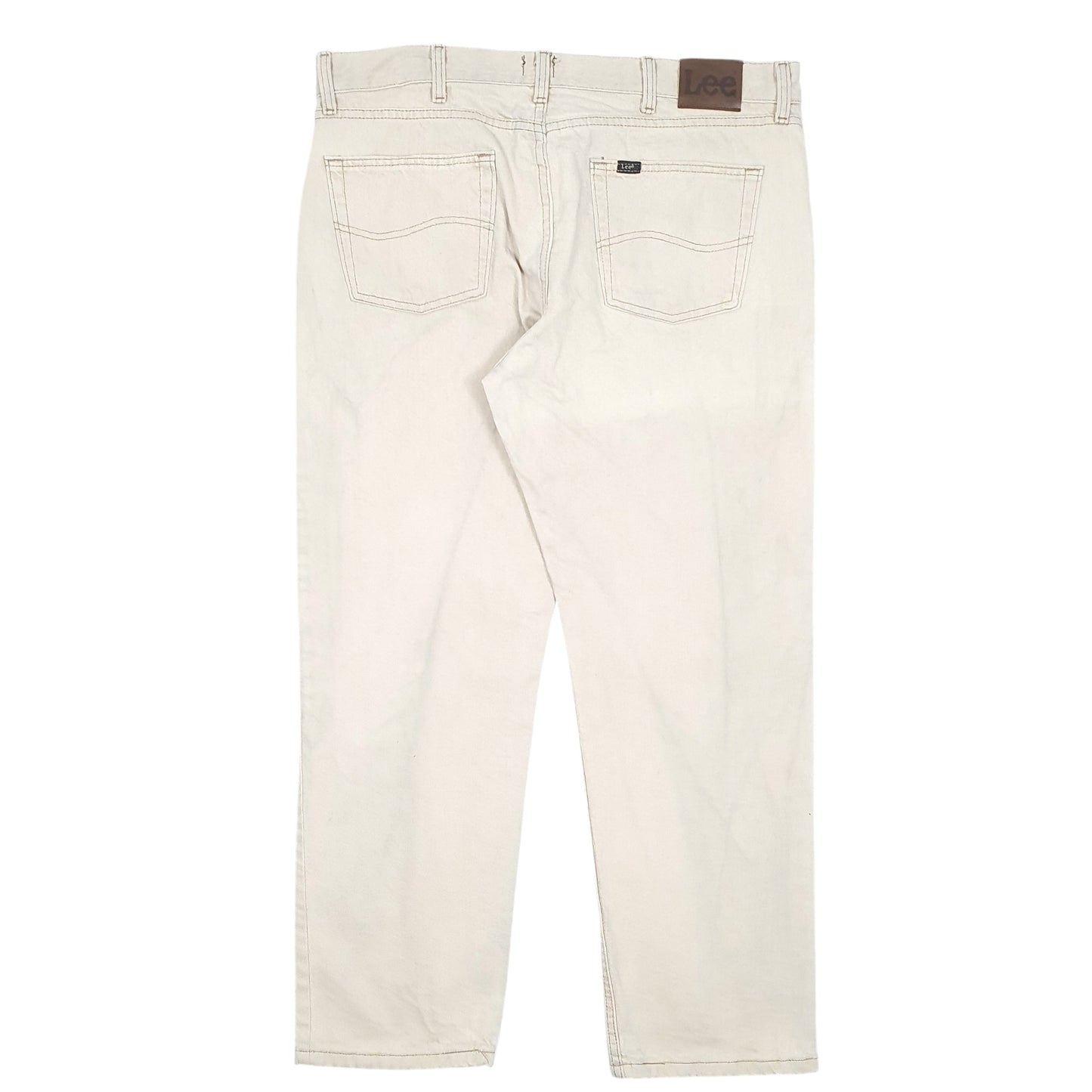 Mens Cream Lee  Casual JeansW38 L30