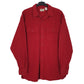 Mens Red L.L.Bean Chamois Long Sleeve Shirt