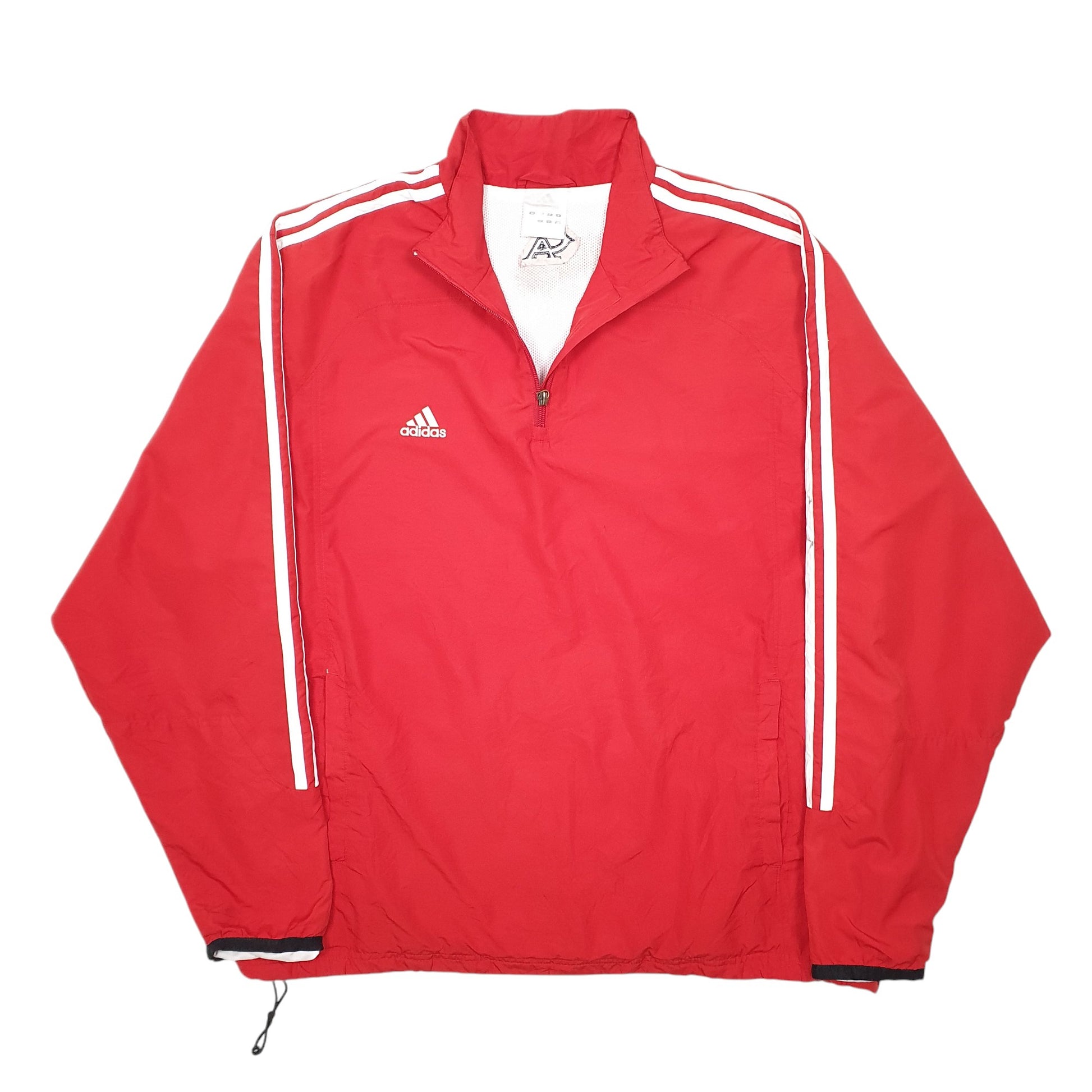 Mens Red Adidas California Angels Baseball MLB Smock Pop Over  Coat