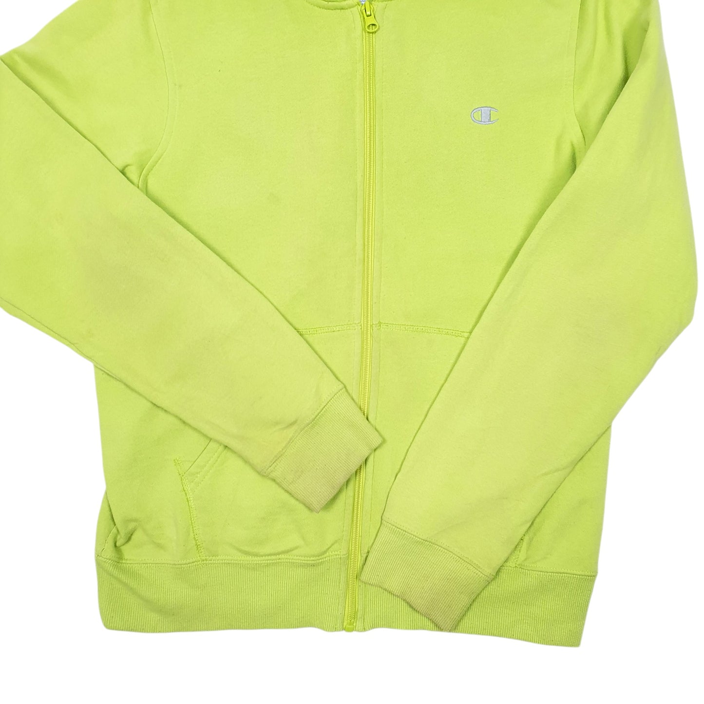 Womens Green Champion Hoodie Full Zip Jumper