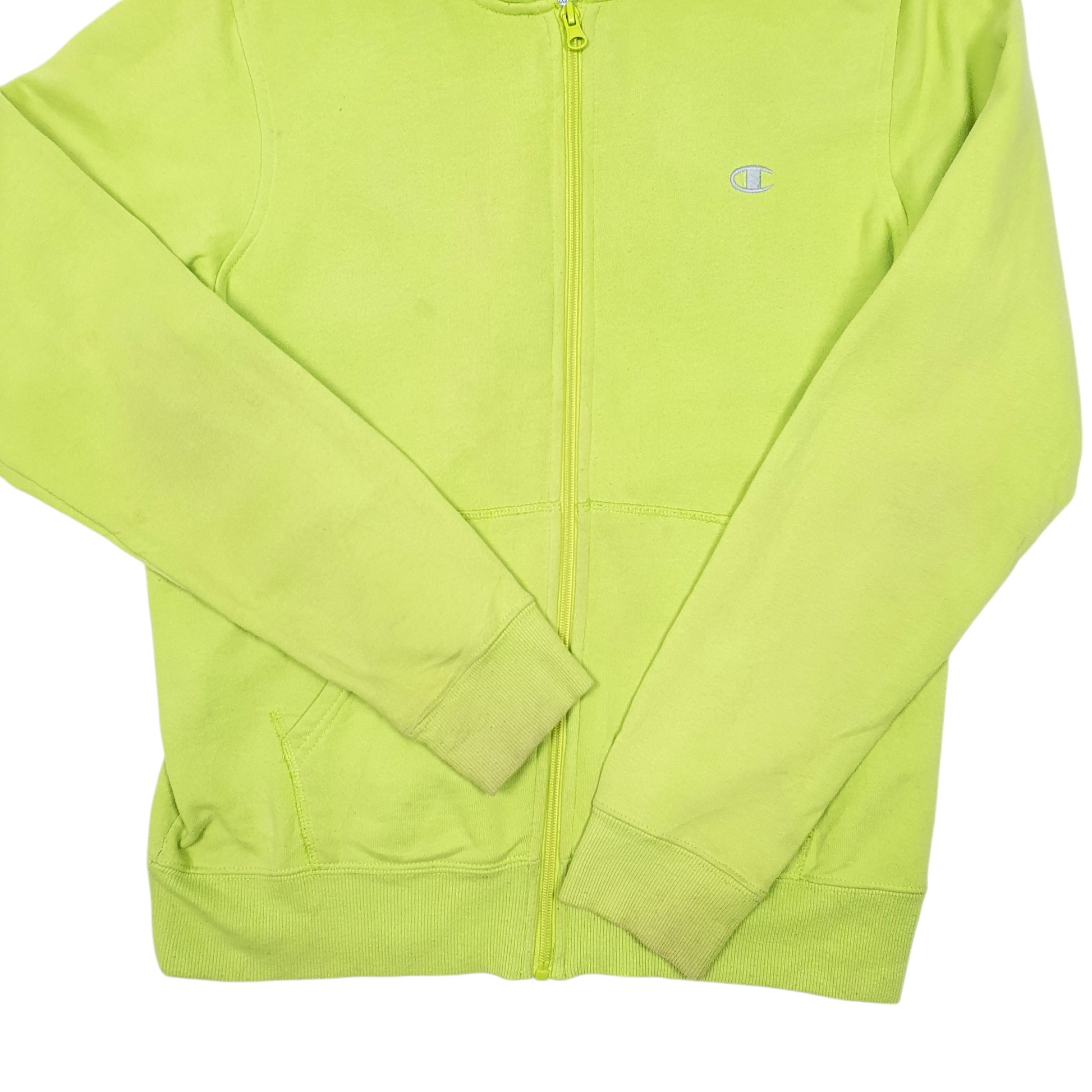 Womens Green Champion Hoodie Full Zip Jumper