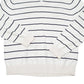 Mens White Nautica Knit Striped V Neck Jumper