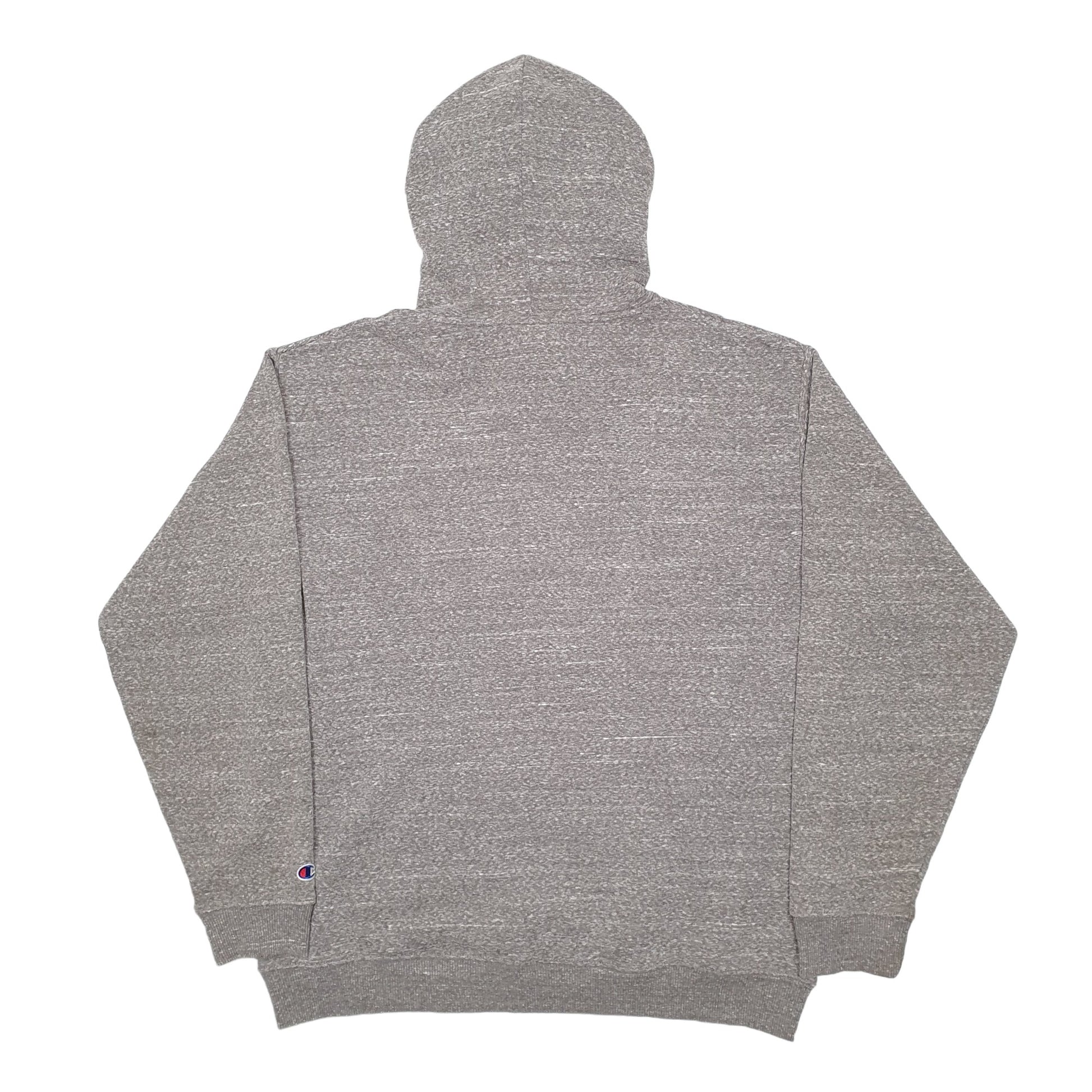 Mens Grey Champion USA College Hoodie Jumper