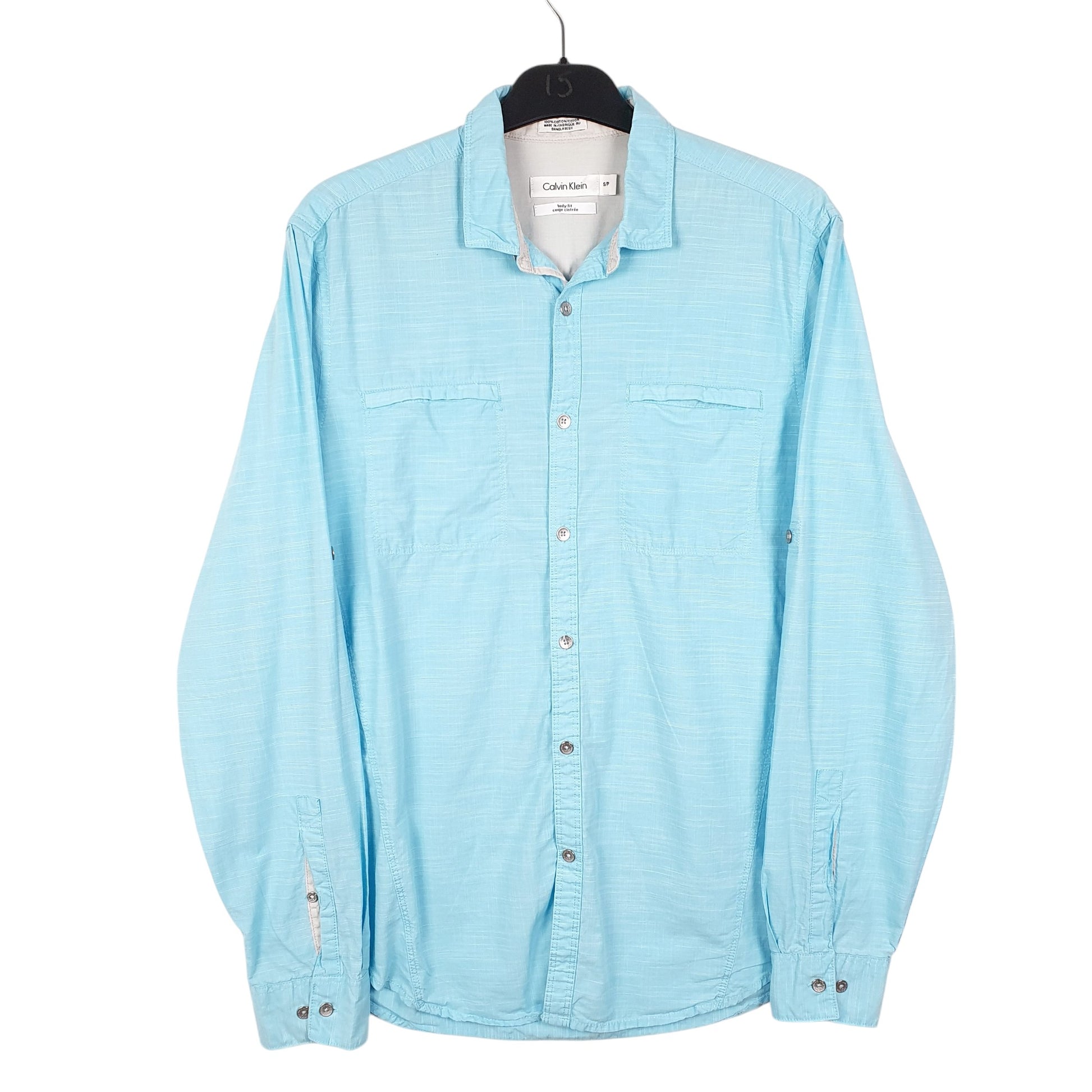 Mens Blue Calvin Klein  Long Sleeve Shirt