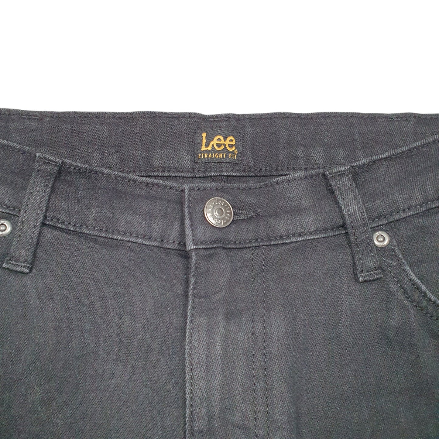 Mens Black Lee Stretch Casual JeansW34 L30