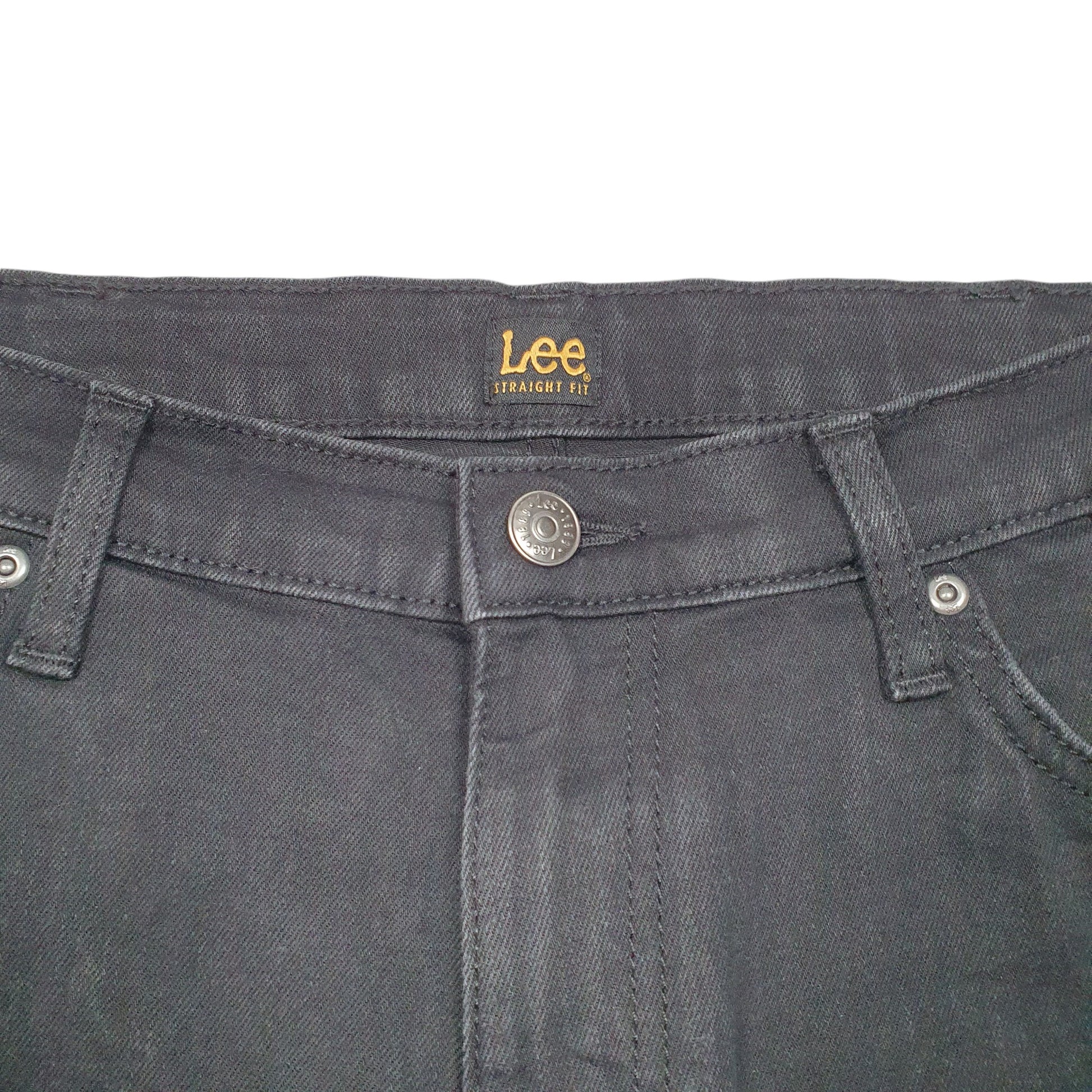 Mens Black Lee Stretch Casual JeansW34 L30
