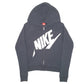 Womens Black Nike Spellout Swoosh Full Zip Jumper