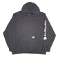 Mens Black Carhartt Workwear Spellout Hoodie Jumper