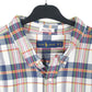 Mens White Ralph Lauren Bleeding Madras Short Sleeve Shirt
