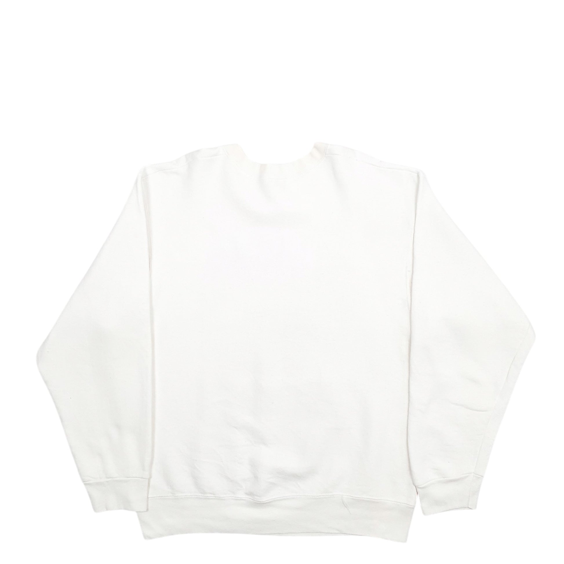 Mens White Fruit Of The Loom Hampton University Spellout Crewneck Jumper