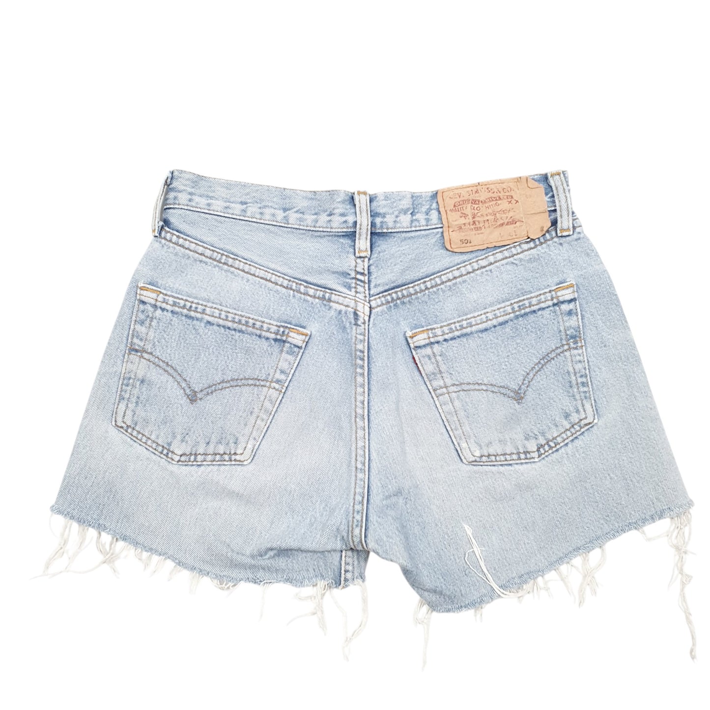 Womens Blue Levis 501 Denim Jorts Hot Pants Denim Shorts