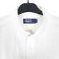 Mens White Polo Ralph Lauren Oxford Long Sleeve Shirt