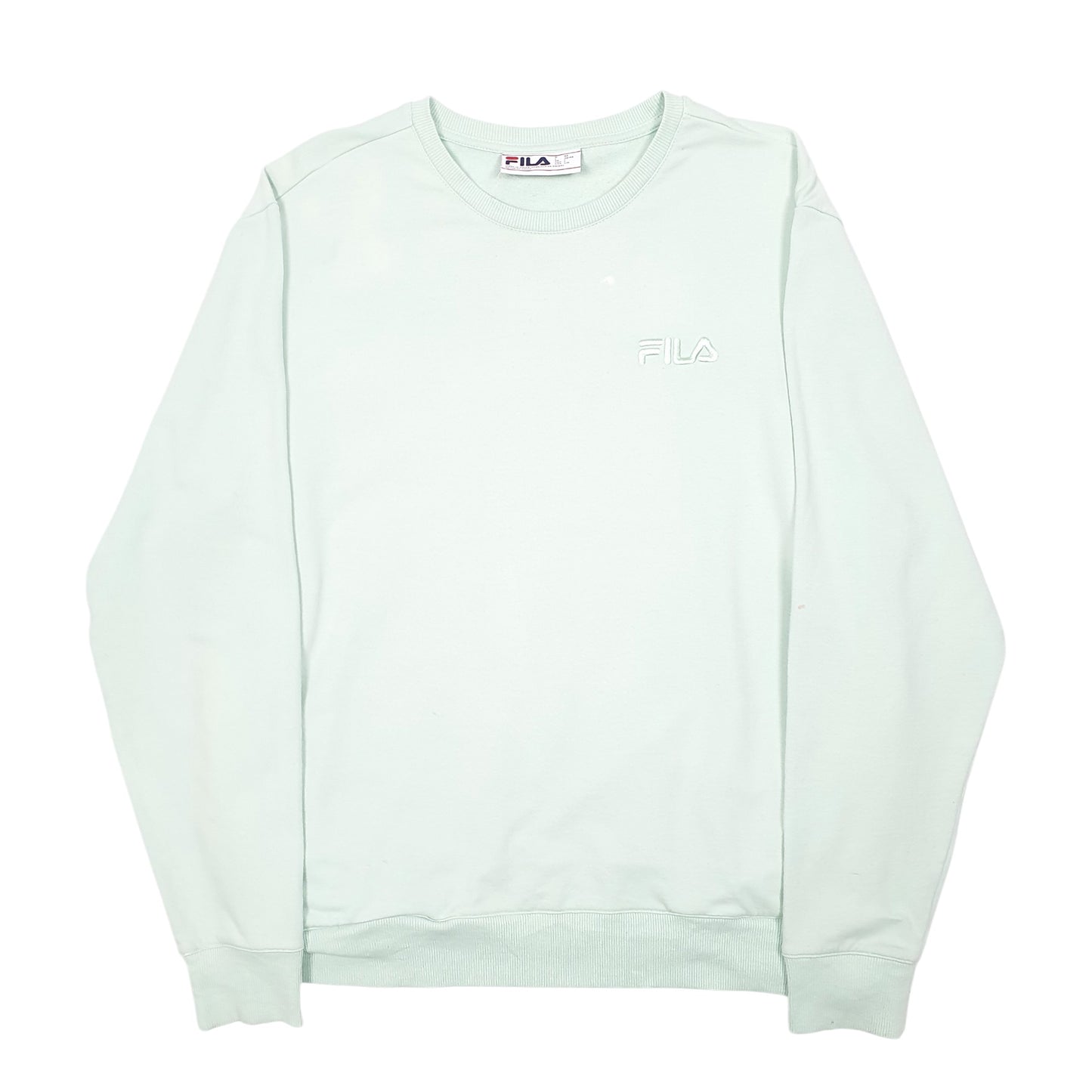 Womens Green Fila  Crewneck Jumper