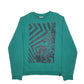 Mens Green Volcom Spellout Crewneck Jumper