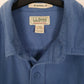 Mens Blue L.L.Bean Chamois Overshirt Traditional Long Sleeve Shirt