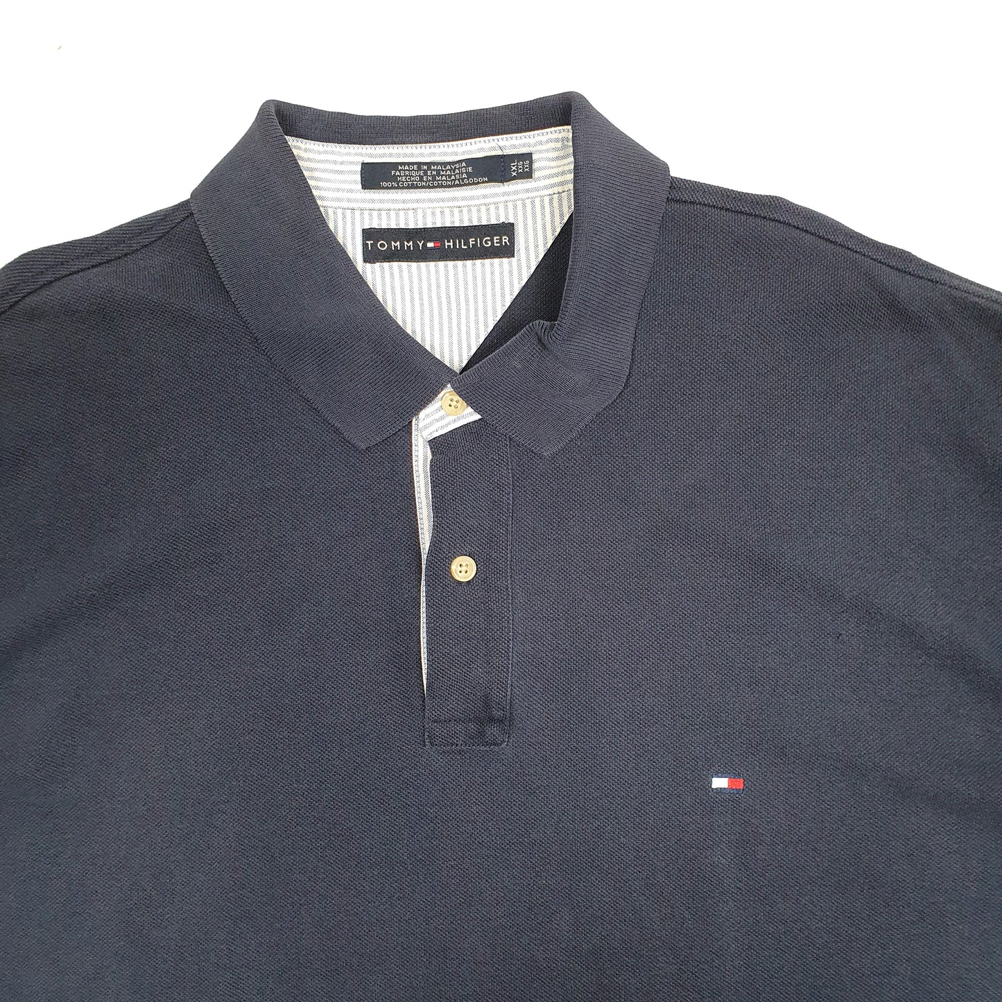 Mens Navy Tommy Hilfiger  Short Sleeve Polo Shirt