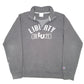 Mens Grey Champion Liberty University USA Spellout Quarter Zip Jumper