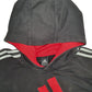 Mens Black Adidas Spellout Hoodie Jumper