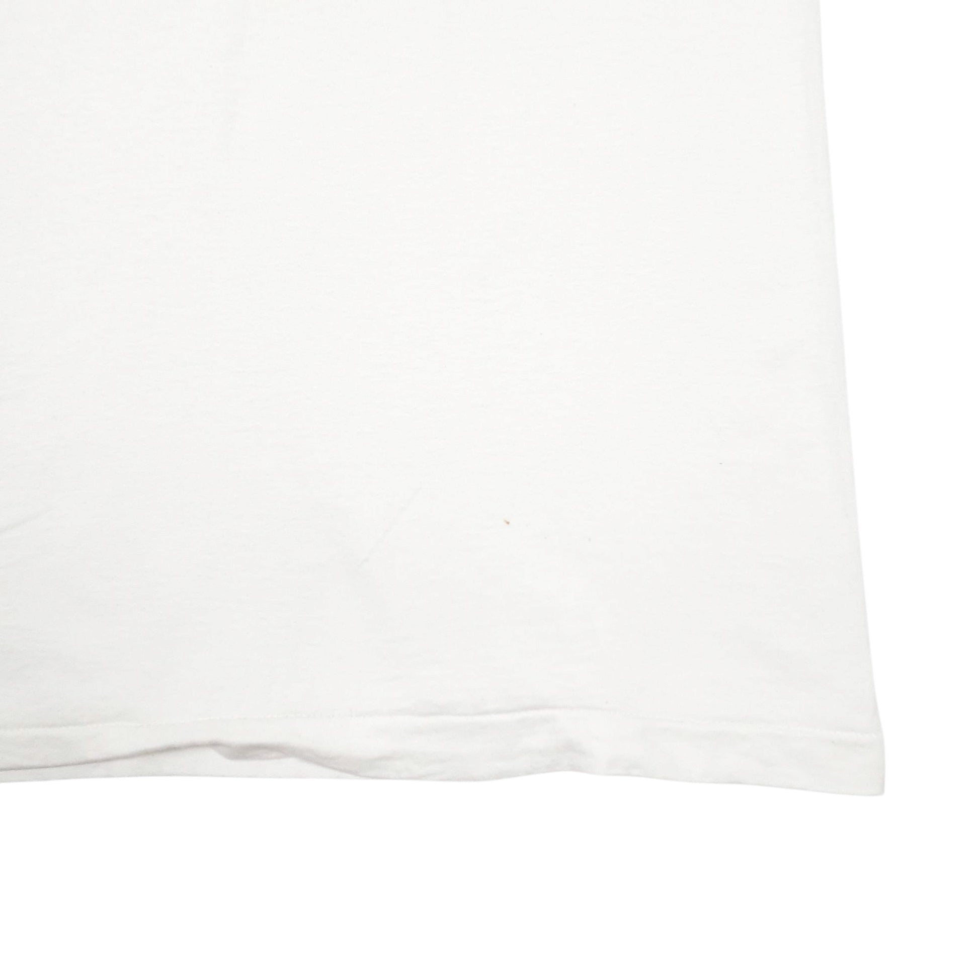 Mens White Fruit Of The Loom Single Stitch Vintage 90s Short Sleeve T Shirt