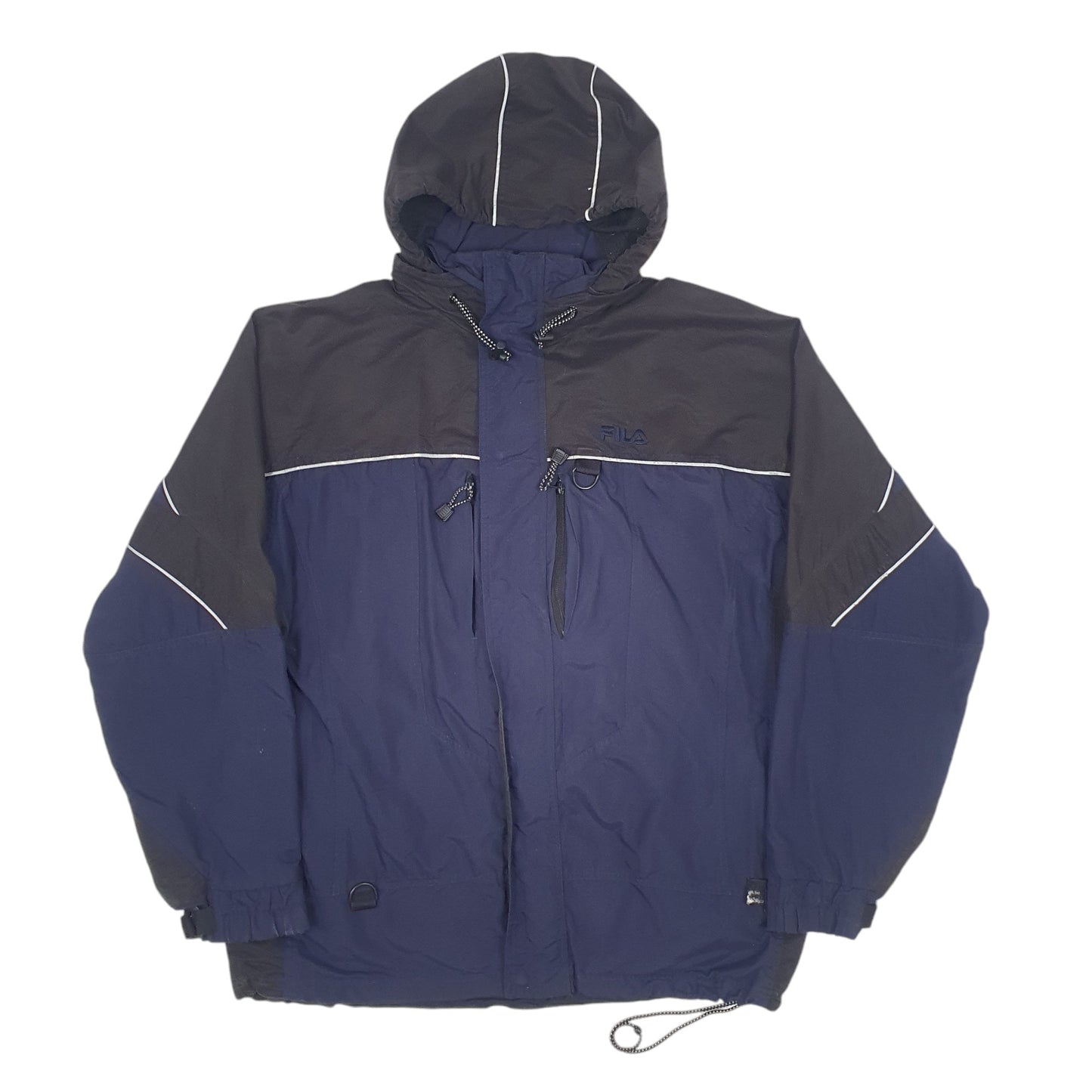 Mens Navy Fila  Full Zip Coat
