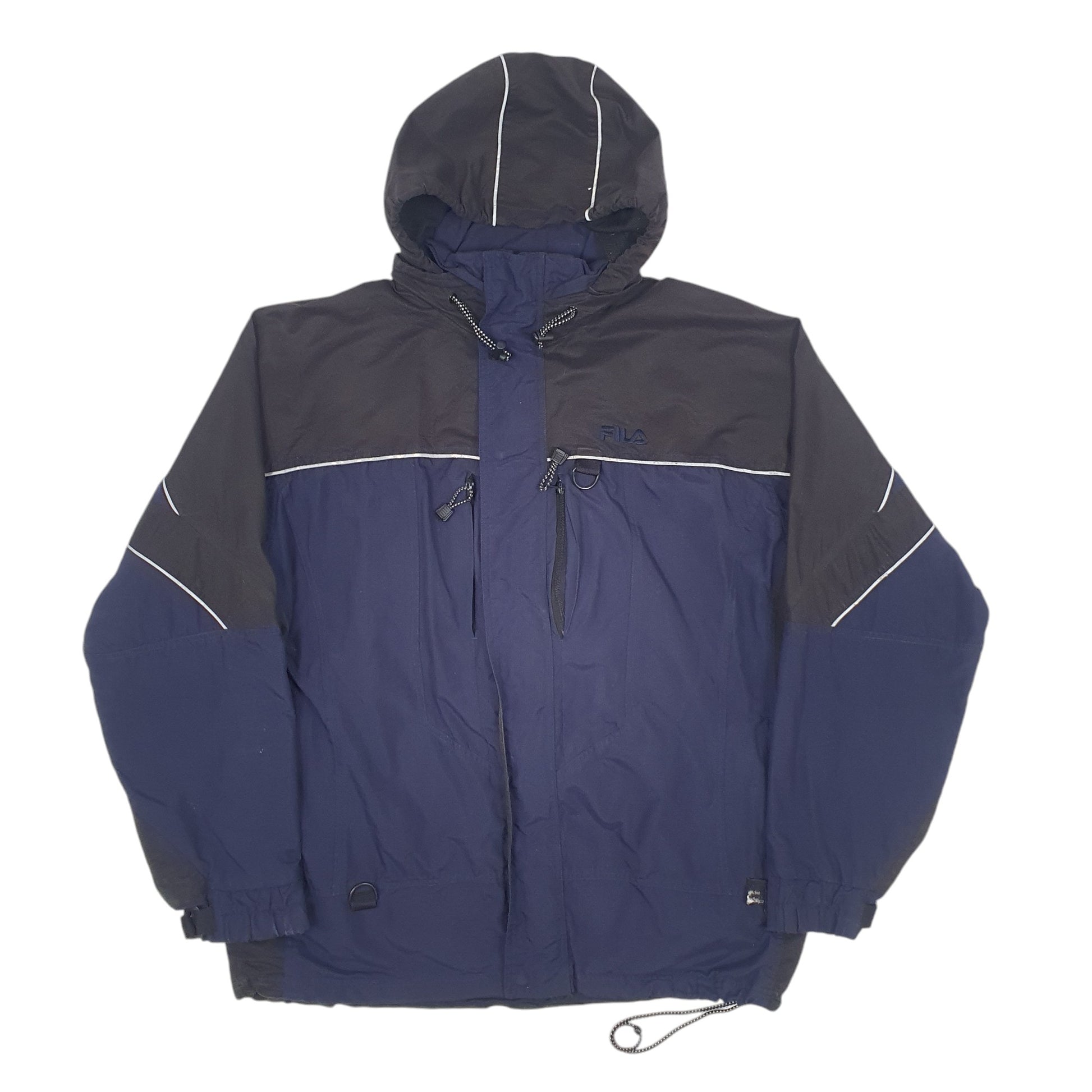 Mens Navy Fila  Full Zip Coat