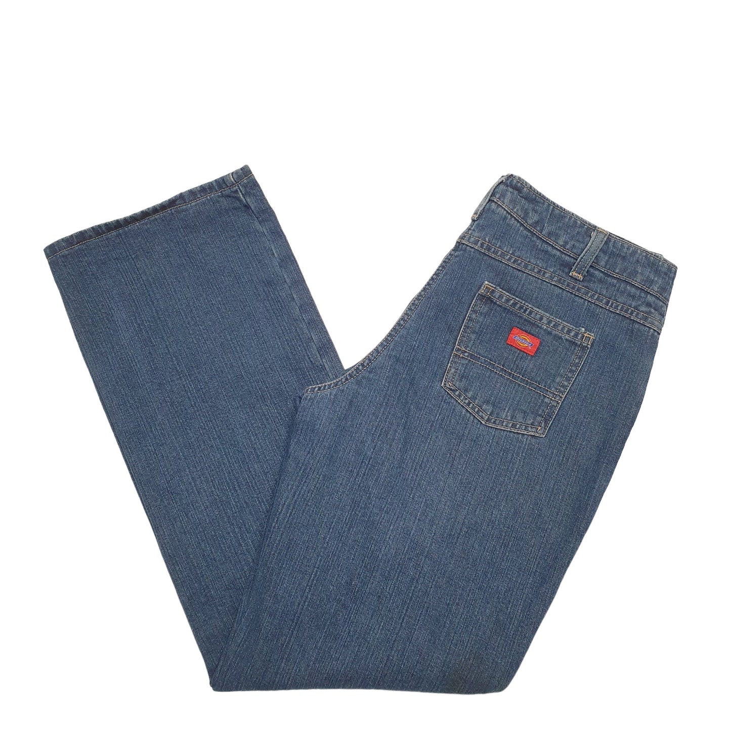 Womens Blue Dickies Lined Thermal Winter Relaxed JeansW32 L32