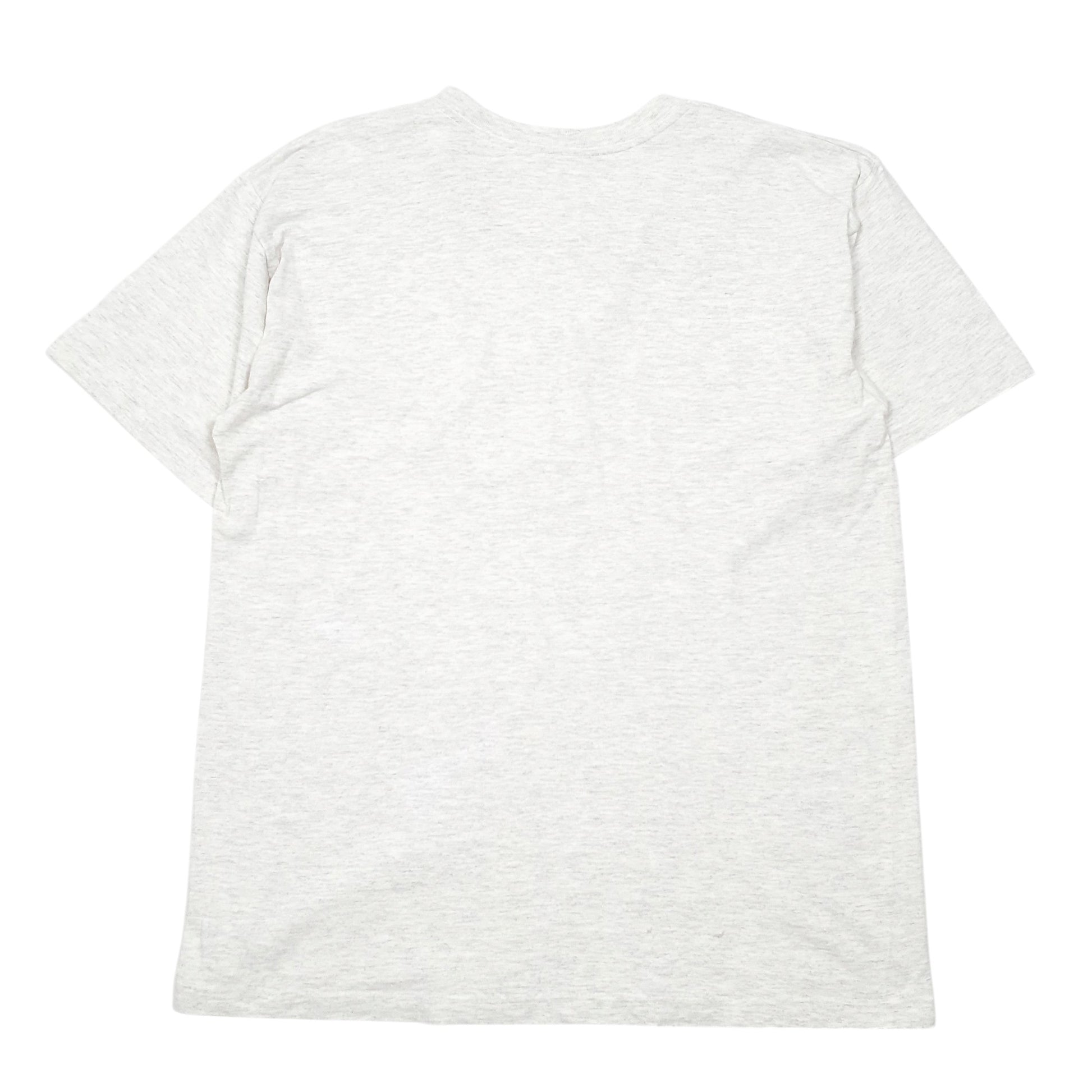 Mens Grey Cityscape Single Stitch Vintage 90s Toronto Canada Short Sleeve T Shirt