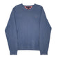 Mens Blue Tommy Hilfiger Premium Cotten Crewneck Jumper