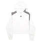 Womens White Adidas  Hoodie Jumper