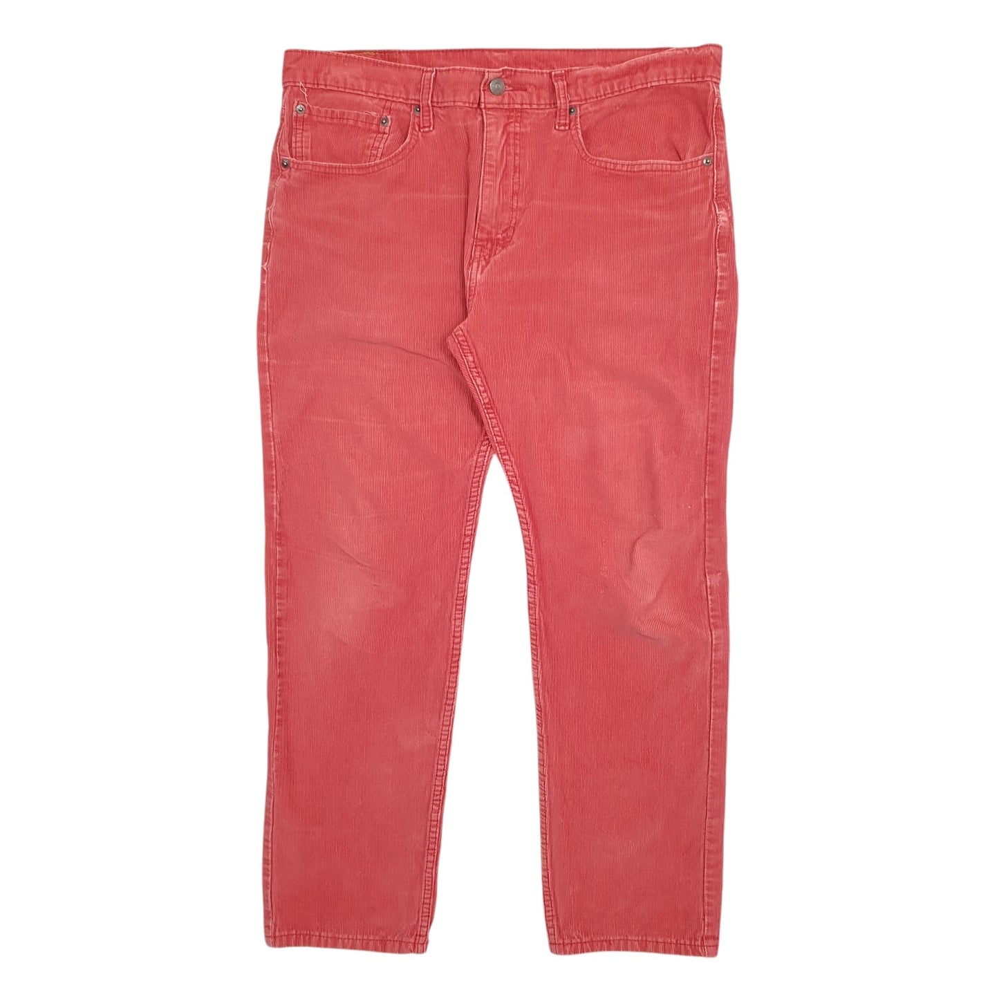 Mens Red Levis 502 Corduroy Trousers
