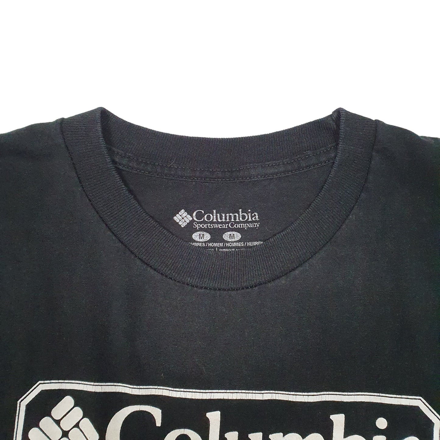 Mens Black Columbia Sportswear  Short Sleeve T Shirt