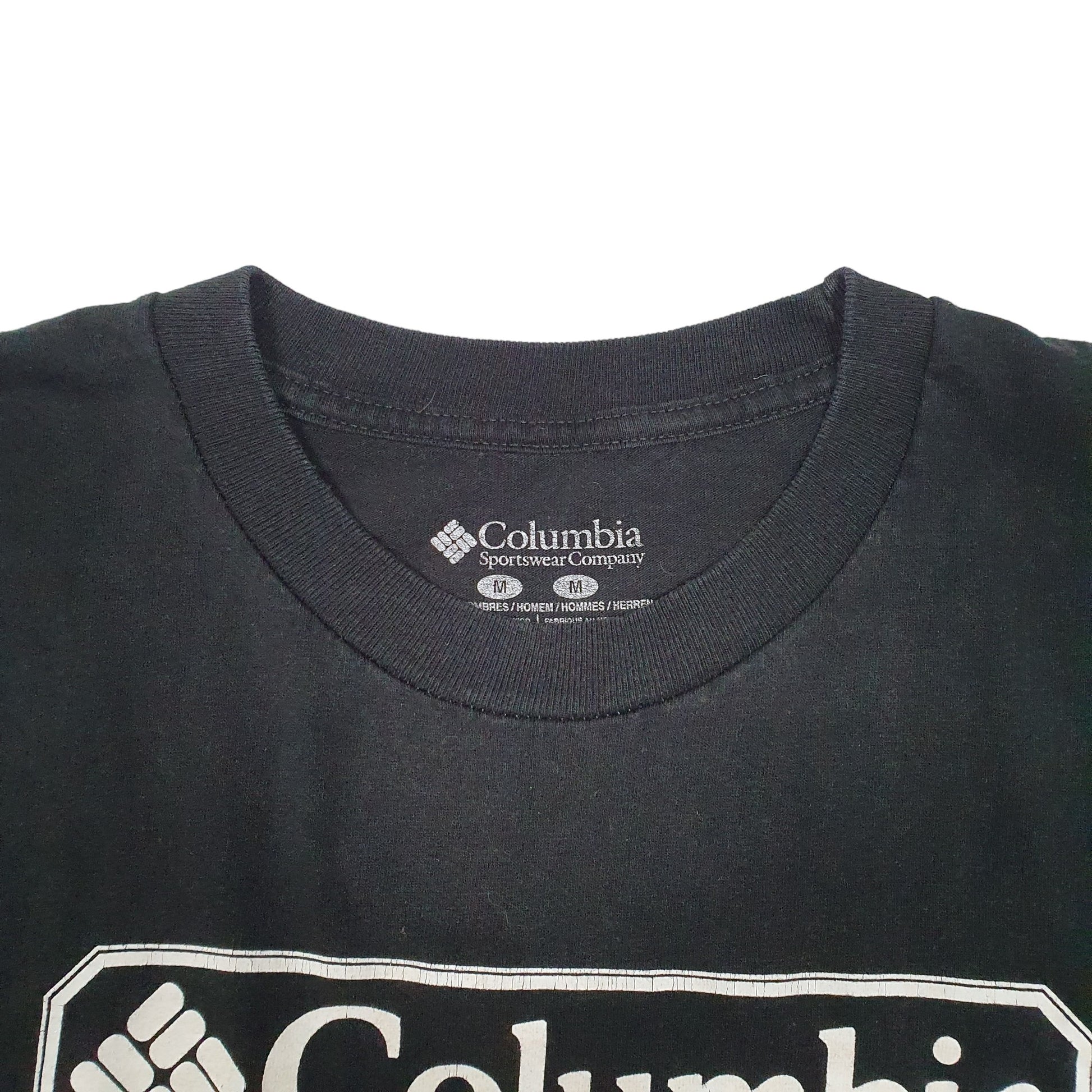 Mens Black Columbia Sportswear  Short Sleeve T Shirt