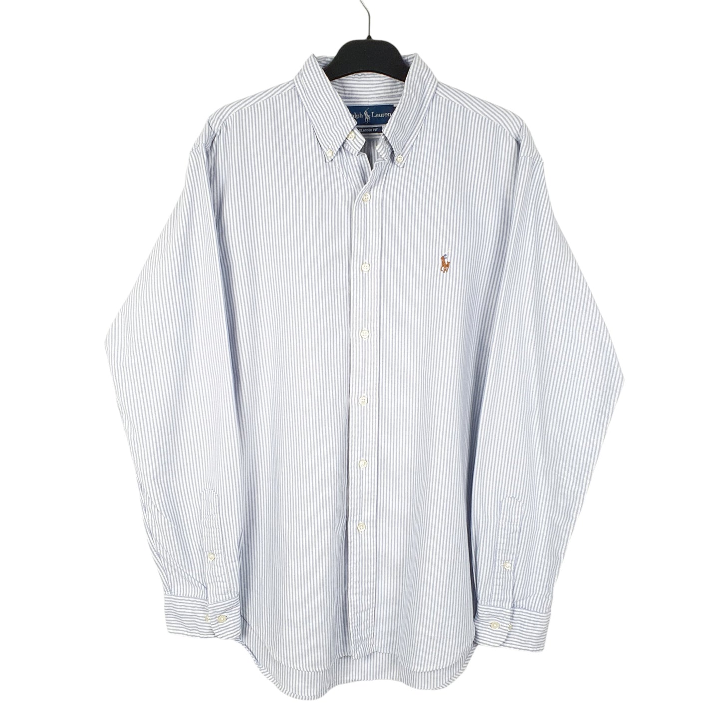 Mens White Ralph Lauren Oxford Long Sleeve Shirt
