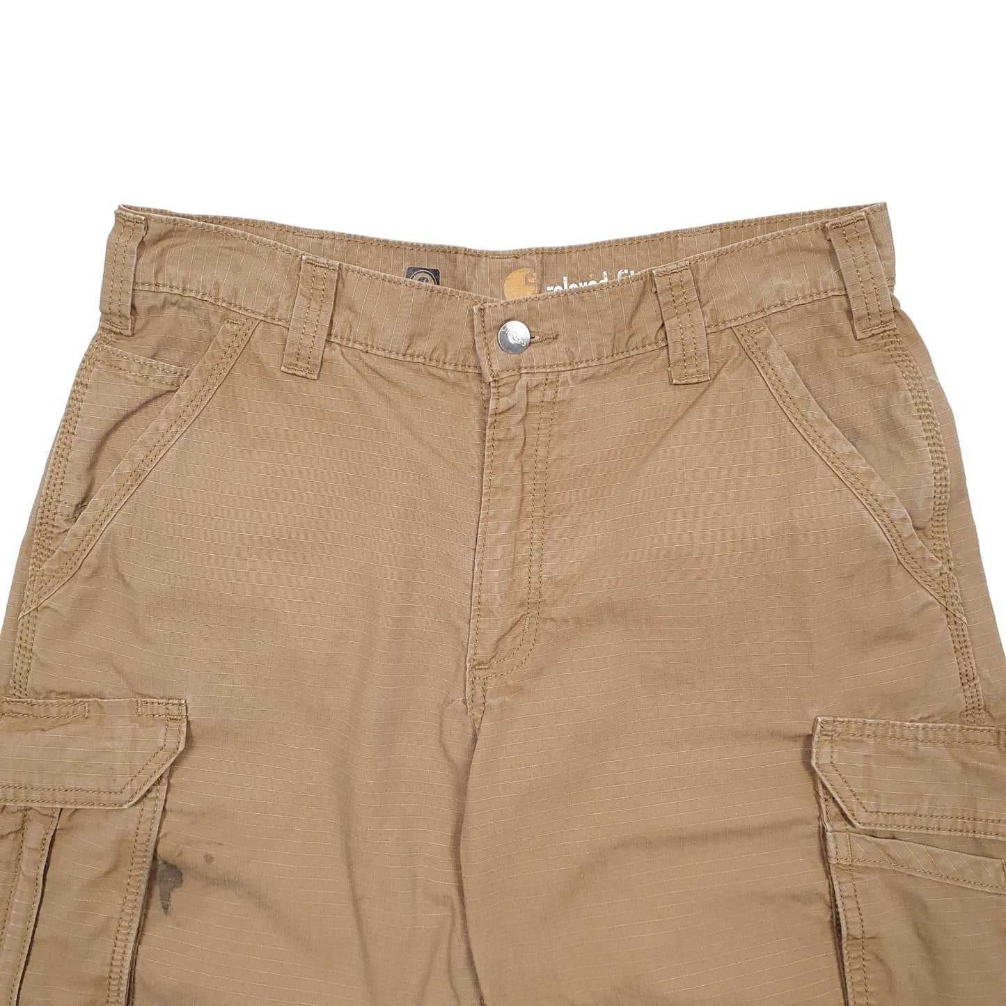 Mens Brown Carhartt Workwear Carpenter Shorts