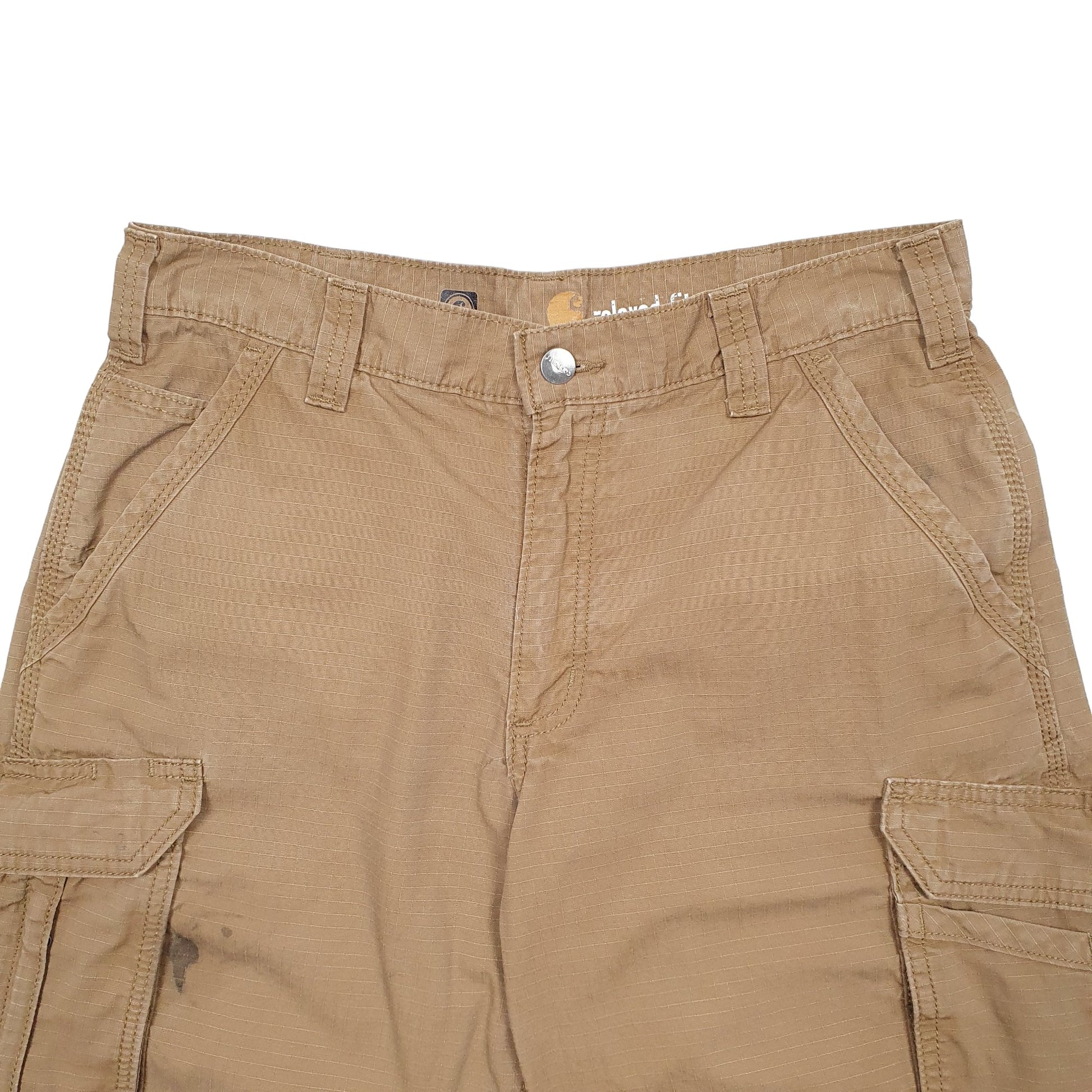 Mens Brown Carhartt Workwear Carpenter Shorts